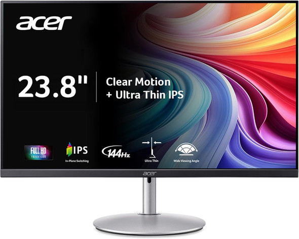 Acer SH243Y 23.8" Full HD IPS Gaming Monitor 144Hz FreeSync ZeroFrame HDMI PC
