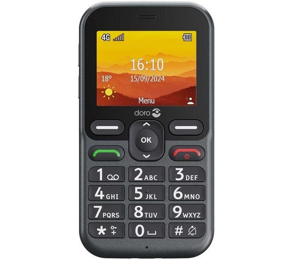 Doro Leva L10 4G Senior Feature Phone Unlocked Large Screen SOS Button Graphite