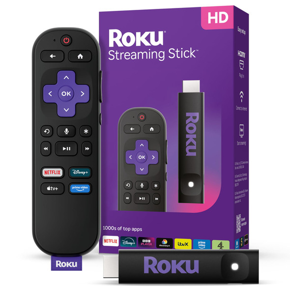 Roku HD Streaming Stick Smart TV Media Player 1080p Voice Remote Black