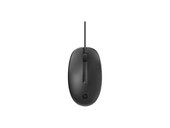 HP 125 Wired USB Black 1200 DPI Optical 3-Button Mouse