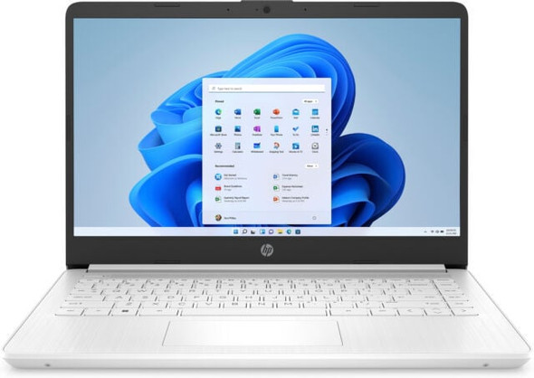 HP 14s 14" Laptop AMD Athlon 3020E 4GB RAM 64GB eMMC White Win 11