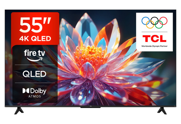 TCL 55" QLED 4K Ultra HD HDR Smart Fire TV Dolby Vision Atmos Alexa 120Hz DLG