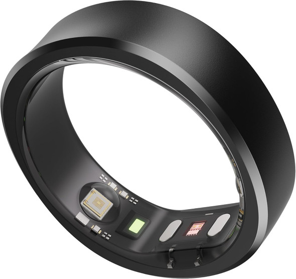 RingConn Gen 1 Smart Ring Size 12 Midnight Black Fitness Sleep Tracker Titanium