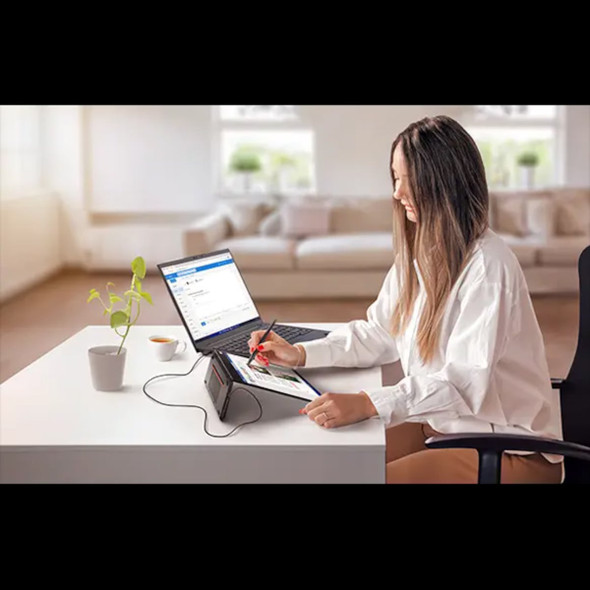 Lenovo ThinkVision M14t Gen 2 14" 2.2K IPS Portable Touchscreen Monitor USB-C