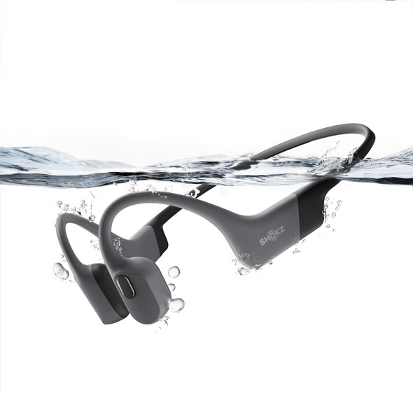 SHOKZ OpenSwim Pro Bone Conduction Wireless Bluetooth Swimming Headphones Grey – image 2