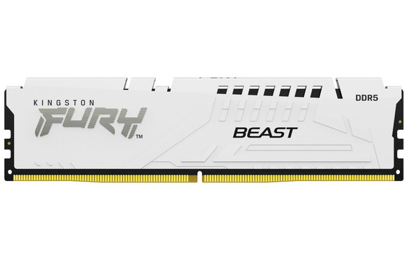 Kingston FURY Beast KF560C36BWE2-16 16GB (1x 16GB) DIMM System Memory, 6000MHz, DDR5, CL36, White, Intel XMP, AMD EXPO