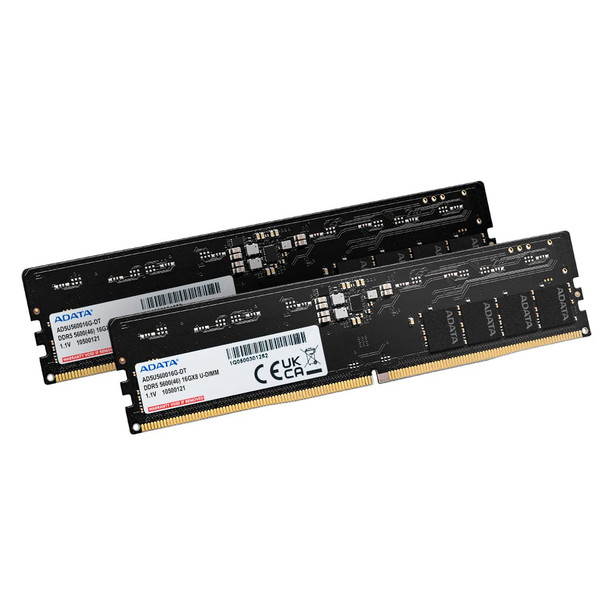 ADATA (SDADA-AD5U560GS) 8GB (1x 8GB) DDR5 5600 U-DIMM Memory, 5600MHz, CL46, 1.1V, Limited Lifetime Warranty