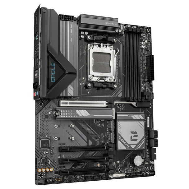 Gigabyte B650E EAGLE WIFI6E AMD AM5 Socket Motherboard, ATX, 4x DDR5 Slots, 3x M.2 Sockets, Fitted I/O Shield, 2.5GbE LAN, Wi-Fi 6E, 1x DisplayPort / 1x HDMI Port