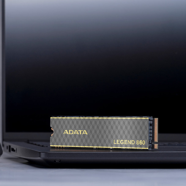 Adata Legend 860 (SLEG-860-1000GCS) 1TB NVMe SSD, PCIe Gen4, M.2 Interface, 2280, Read 5000 MB/s, Write 3000 MB/s, Heatsink 5 Year Warranty