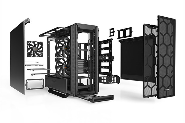 be quiet! BG039 Silent Base 802 Mid Tower Gaming Case, 1 x USB Type-C / 1 x USB 3.2, Front and Side Sound-Dampening Mats, 3 x Pre-Installed Pure Wings 2 140mm Fans, E-ATX (30.5 x 27.5cm) / ATX / M-ATX / Mini-ITX Compatible