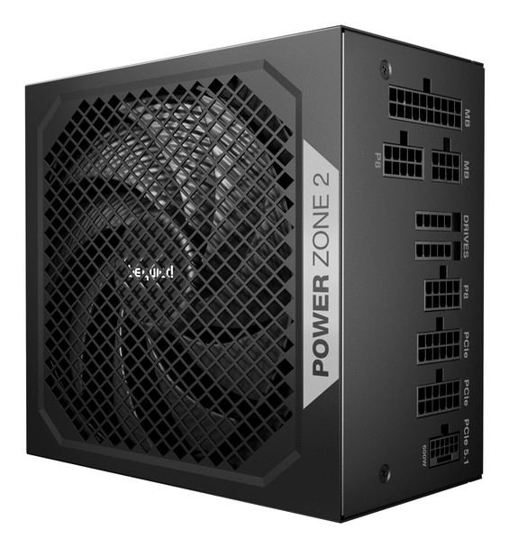be quiet! Power Zone 2 750W PSU - 80 PLUS Platinum, Semi-Passive Cooling, Pure Wings 3 Fan, PCIe 5.1/ATX 3.1 Compatibility, 10-Year Warranty