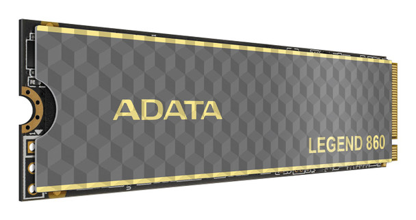 Adata Legend 860 (SLEG-860-500GCS) 500GB NVMe SSD, PCIe Gen4, M.2 Interface, 2280, Read 5000 MB/s, Write 3000 MB/s, Heatsink 5 Year Warranty
