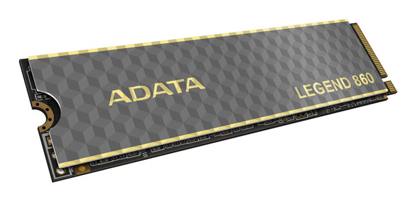 Adata Legend 860 (SLEG-860-500GCS) 500GB NVMe SSD, PCIe Gen4, M.2 Interface, 2280, Read 5000 MB/s, Write 3000 MB/s, Heatsink 5 Year Warranty