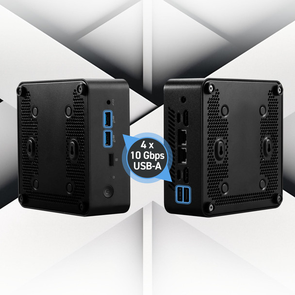 MSI Cubi NUC 1M, Intel Core 5 120U (14th Gen) Barebone, Intel Graphics, 2x DDR5 Slots, Dual ThunderBolt 4, Dual HDMI, Dual LAN, WiFi 6E, BT 5.3 with VESA Mount and Keyboard & Mouse