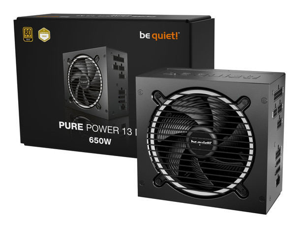 be quiet! Pure Power 13 M 650W is ATX 3.1 compliant and PCIe 5.1 compatible, 10-year manufacturer's warranty