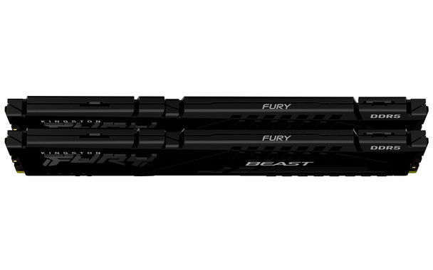 Kingston FURY Beast KF564C32BBEK2-32 32GB (2x 16GB) DIMM System Memory, 6400MHz, DDR5, CL32, Black, Intel XMP, AMD EXPO