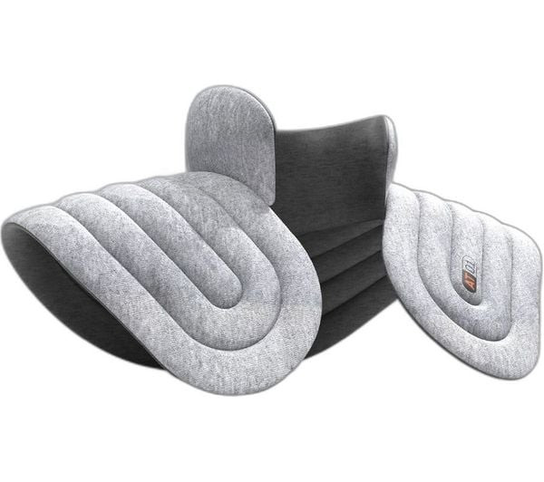 Sharper Image Neck and Shoulder Heated Wrap Hot Cold Aromatherapy Weighted Grey
