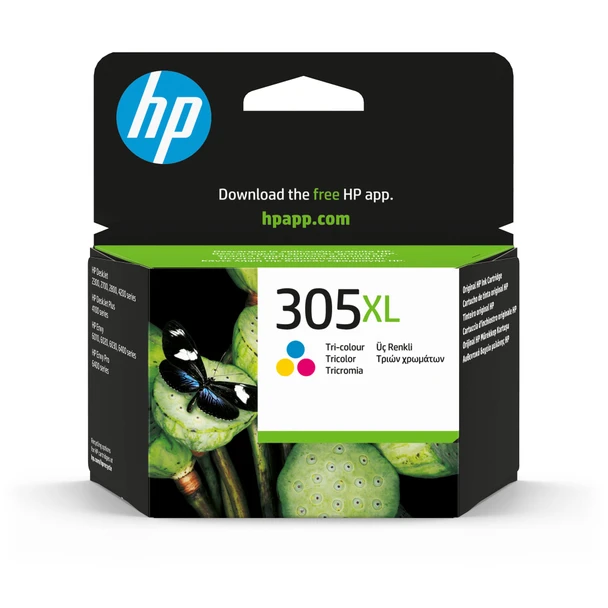HP 305XL High Yield Tri-Colour Original Ink Cartridge for DeskJet Envy Printers