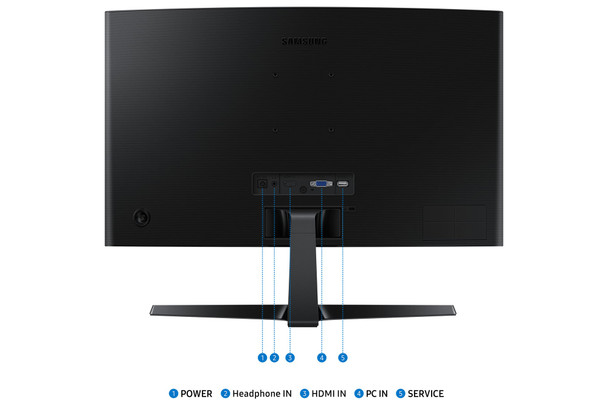 Samsung 24" Curved FHD 1080p Monitor 100Hz VA Eye Saver Gaming Office PC Screen