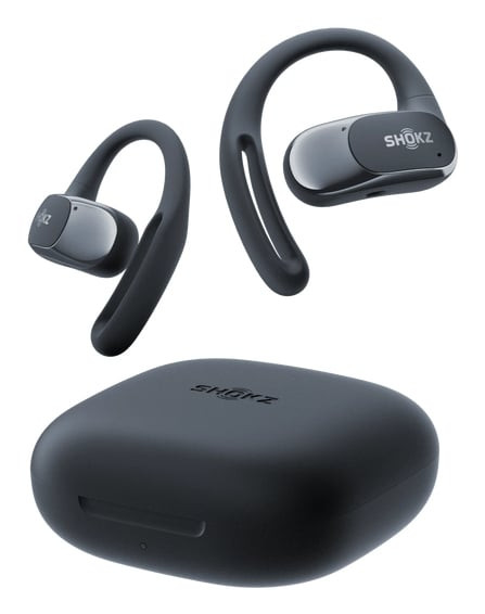 SHOKZ OpenFit Air True Wireless Earbuds Open Ear Sports Bluetooth Headphones Bla
