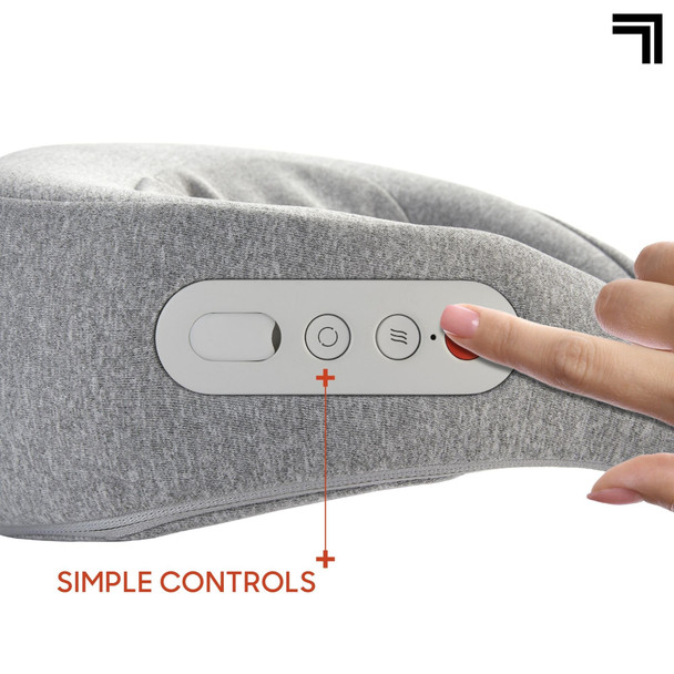 Sharper Image RealTouch Shiatsu Neck Massager Heated Shoulder Muscle Relief – image 2