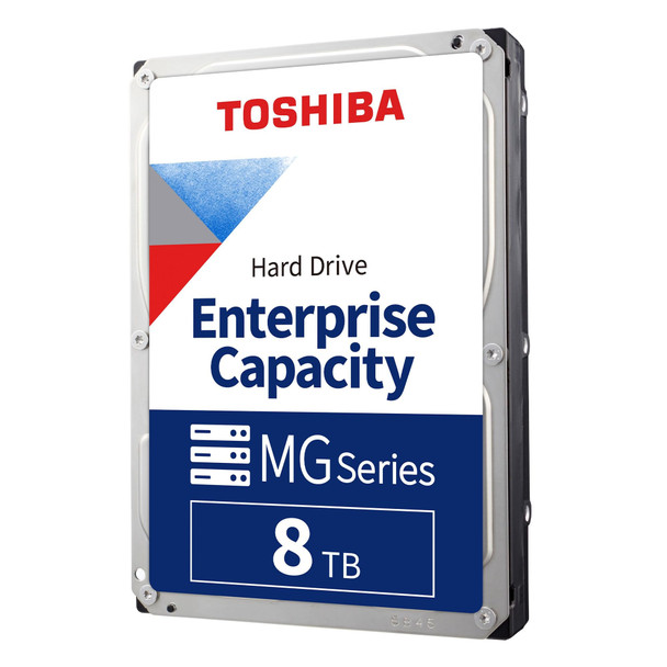Toshiba MG Series 8TB Internal Enterprise Hard Drive, 3.5" SATA HDD, 7200 RPM, 24/7 Operation, For Server, Hyperscale, Cloud, 550TB/Year workload, 5yr Warranty (MG10ADA800E)
