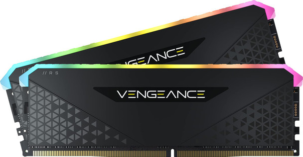 Corsair VENGEANCE RGB RS DDR4 RAM 32GB (2x16GB) Up to 3200MHz CL16 Intel XMP 2.0 AMD Ryzen iCUE Compatible Computer Memory - Black (CMG32GX4M2E3200C16)
