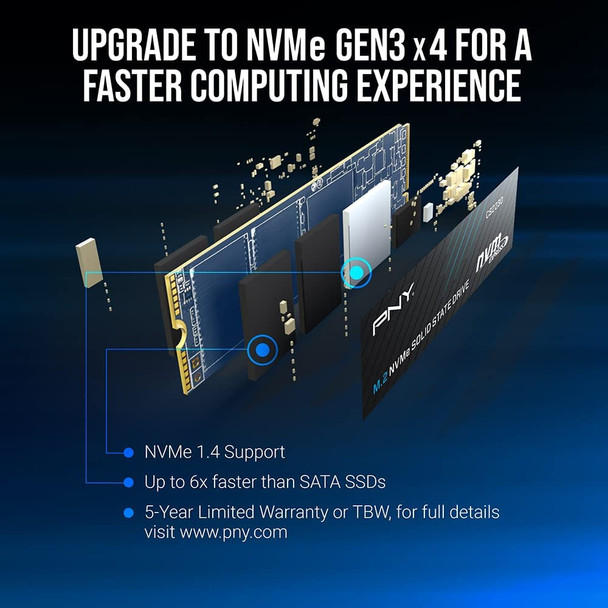 PNY CS2230 1TB M.2 NVMe Gen3 Internal SSD