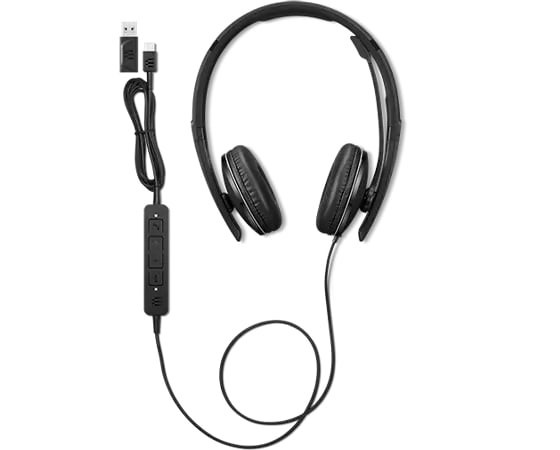 Lenovo 4XD1M39029 headphones/headset Wired Head-band USB Type-C Black – image 7