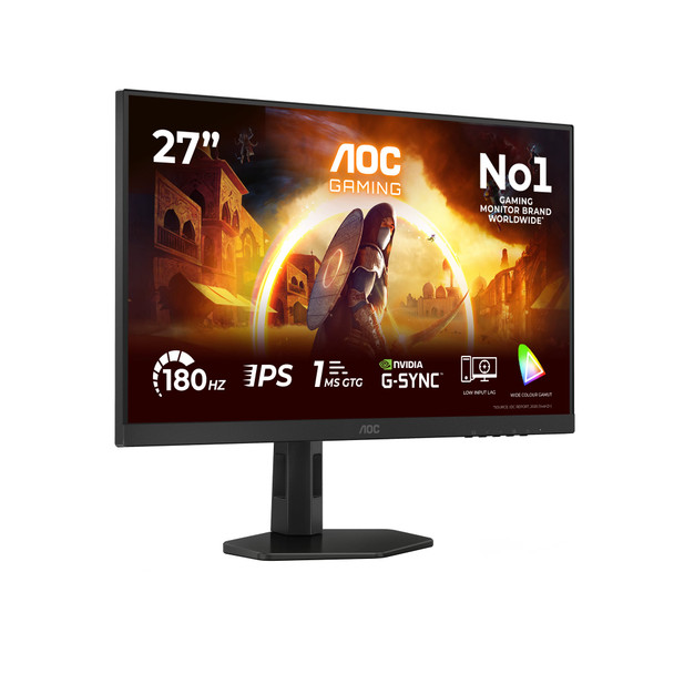 AOC G4 27G4X 27" Full HD Fast IPS 180Hz Monitor Height Adjustable HDR