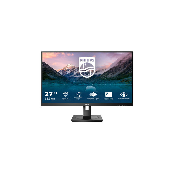 Philips 275S9JML/00 27" QHD VA 75Hz Monitor with Height Adjustment & Speakers