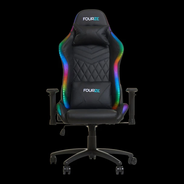 FOURZE Lightning RGB Chair in Black with RGB Lighting - FZ-GC100-001