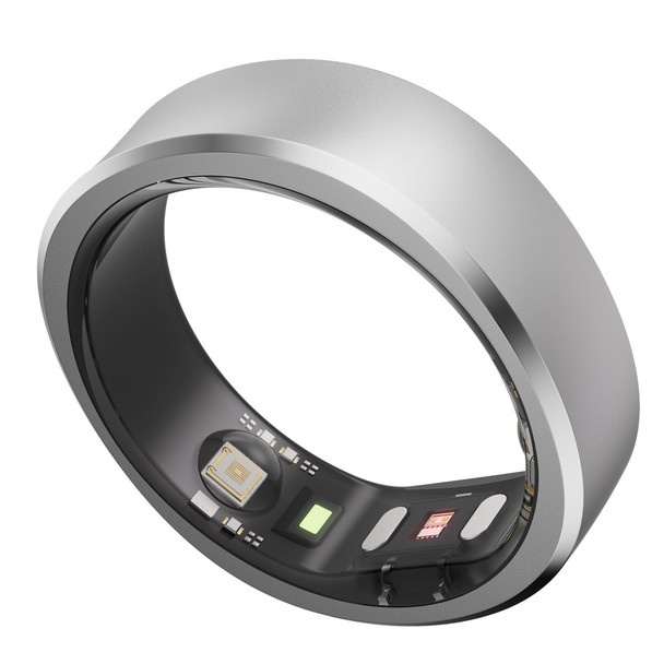 RingConn Smart Health Monitoring Ring Moonlit Silver Size 11 Sleep Tracker