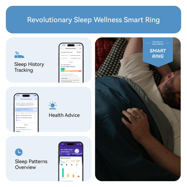 RingConn Gen 2 Smart Health Ring Size 10 Future Silver Fitness Sleep Tracker – image 4