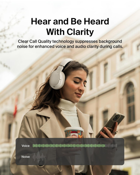 Belkin SoundForm Isolate Wireless Over-Ear ANC Headphones Bluetooth Sand – image 4