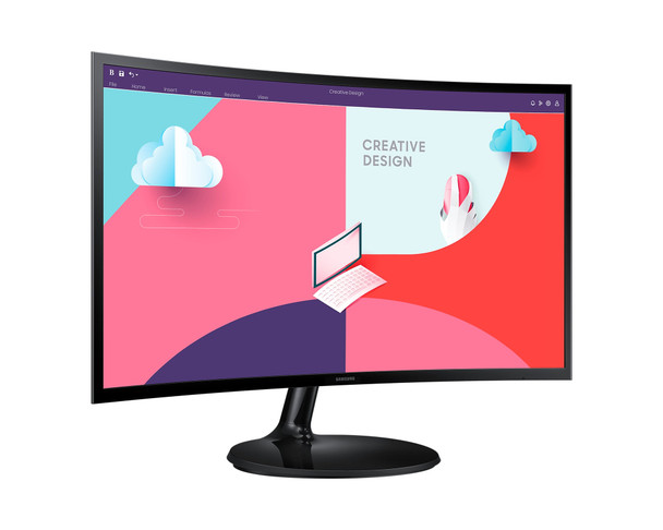 Samsung 24" Curved Full HD Monitor 1080p 75Hz FreeSync VA HDMI VGA PC Gaming – image 2