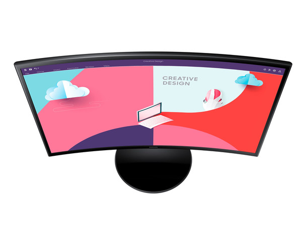 Samsung 24" Curved Full HD Monitor 1080p 75Hz FreeSync VA HDMI VGA PC Gaming – image 4