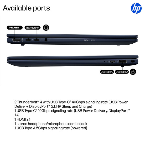 HP EliteBook X G1i 14" Touch Ultra 5 16GB 256GB SSD Windows 11 Pro Laptop - Excellent Refurbished – image 4