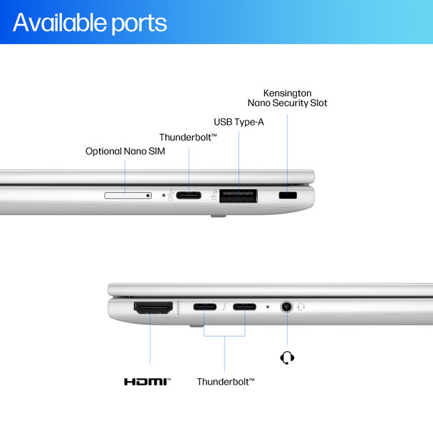 HP EliteBook X Flip G1i 14 Touch Ultra 7 32GB 2TB SSD Win 11 Pro Laptop - Very Good Refurbished – image 4