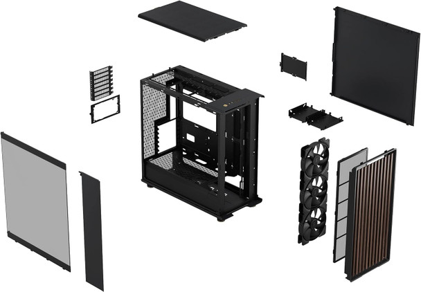 Fractal North XL Charcoal Dark Tint Tempered Glass Mid Tower Case – image 4