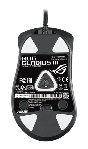 ASUS ROG Gladius III Wired Optical Gaming Mouse 19000 DPI 1000Hz RGB Black PC – image 3