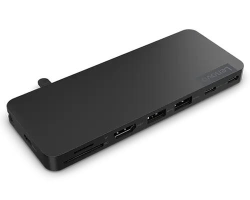 Lenovo USB-C Slim Travel Dock Multiport Hub 4K HDMI 65W PD SD Card Reader Black – image 6