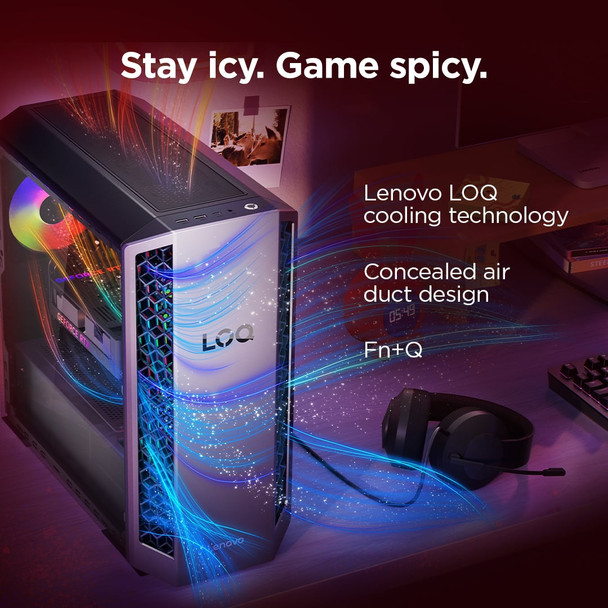 Lenovo LOQ Tower Gaming PC AMD Ryzen 7 8745HX 16GB RAM 1TB SSD RTX 5050 Win 11 – image 5