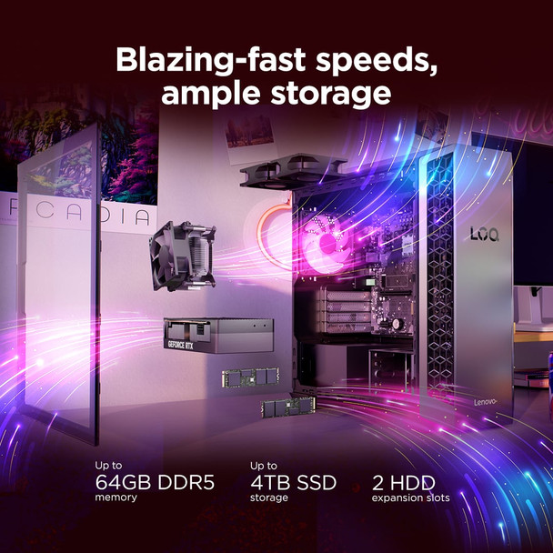 Lenovo LOQ Tower Gaming PC AMD Ryzen 7 8745HX 16GB RAM 1TB SSD RTX 5050 Win 11 – image 7