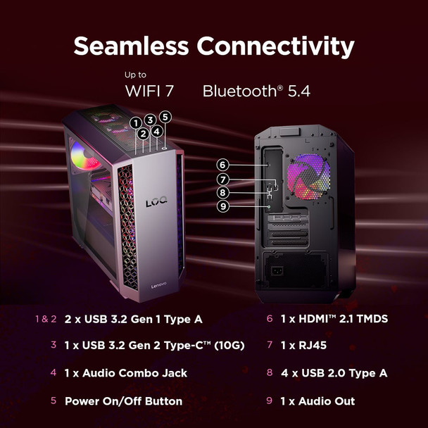 Lenovo LOQ Tower Gaming PC AMD Ryzen 7 8745HX 16GB RAM 1TB SSD RTX 5050 Win 11 – image 8