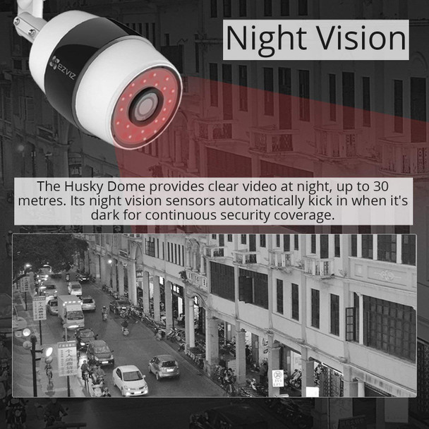 EZVIZ C3S POE Smart Home Security IP Camera, 1080P 30m Infrared Night Vision
