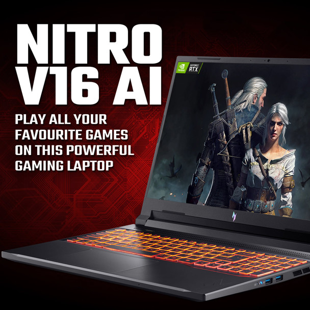 Acer Nitro V 16 AI Gaming Laptop Ryzen 7 16GB 512GB 16" - NH.QYWEK.003 – image 2