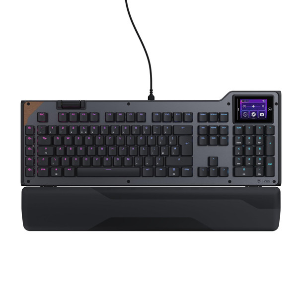 Turtle Beach Command KB5 Wired Mechanical Gaming Keyboard, UK Layout, 2.4" Touchscreen - TBK-1005-02-UK