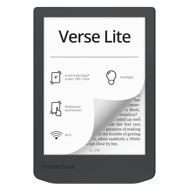 PocketBook Verse Lite 6" Touchscreen eReader 8GB Wi-Fi - PB619-T-WW