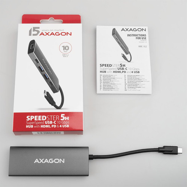 AXAGON Speedster USB-C Docking Station 10Gbps 4K HDMI 100W PD - HMC-5G2 – image 3